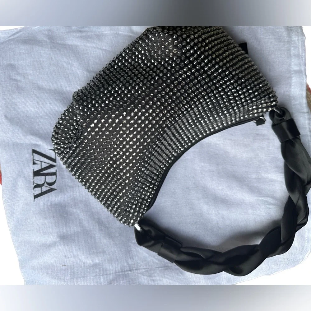 ZARA rhinestone shoulder bag - Picture 8 of 9